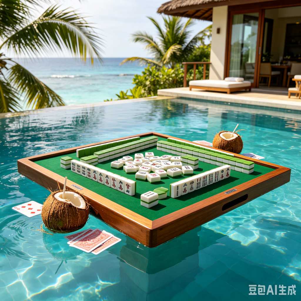 mahjong set with dice and chips